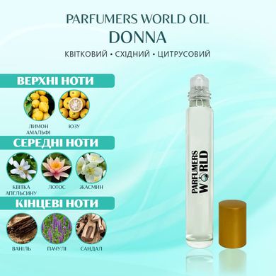 Масляные духи Parfumers World Oil DONNA Женские 10 ml