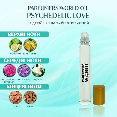 Масляные духи Parfumers World Oil PSYCHEDELIC LOVE Унисекс 10 ml