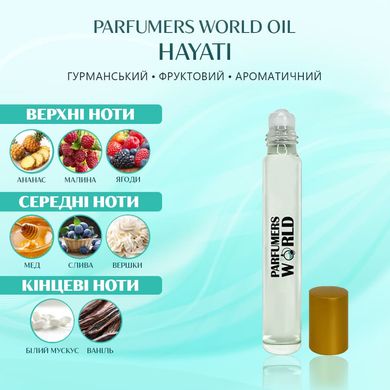 Масляні парфуми Parfumers World Oil HAYATI Унісекс 10 ml