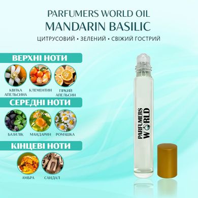 Масляні парфуми Parfumers World Oil MANDARINE BASILIC Жіночі 10 ml