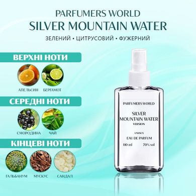 Духи Parfumers World Silver Mountain Water Унисекс 110 ml