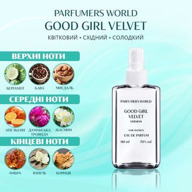 Духи Parfumers World Good Girl Velvet Женские 110 ml