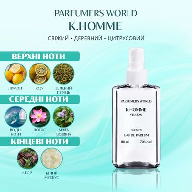 Духи Parfumers World K.Homme Мужские 110 ml