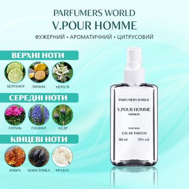 Духи Parfumers World V.Pour Homme Мужские 110 ml