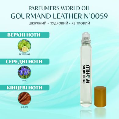 Масляні парфуми Parfumers World Oil GOURMADN LEATHER Nº59 Чоловічі 10 ml