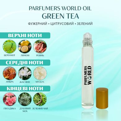 Масляні парфуми Parfumers World Oil GREEN TEA Жіночі 10 ml