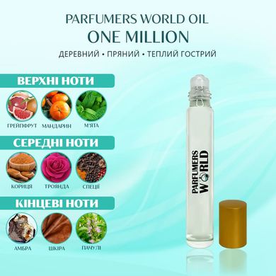 Масляні парфуми Parfumers World Oil ONE MILLION Чоловічі 10 ml