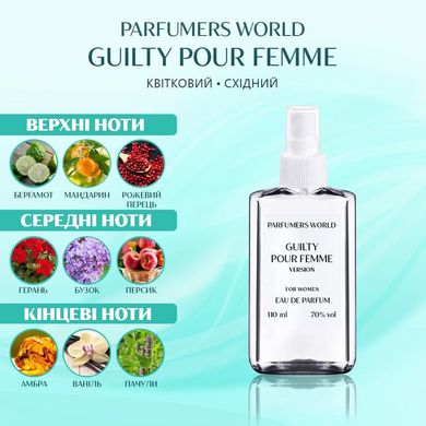 Духи Parfumers World Guilty Pour Femme Женские 110 ml