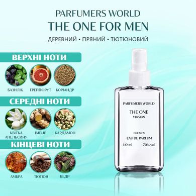 Духи Parfumers World The One For Men Мужские 110 ml