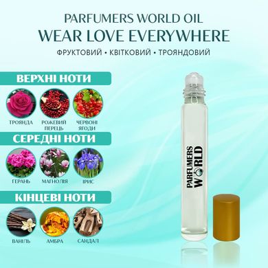 Масляні парфуми Parfumers World Oil WEAR LOVE EVERYWHERE Жіночі 10 ml