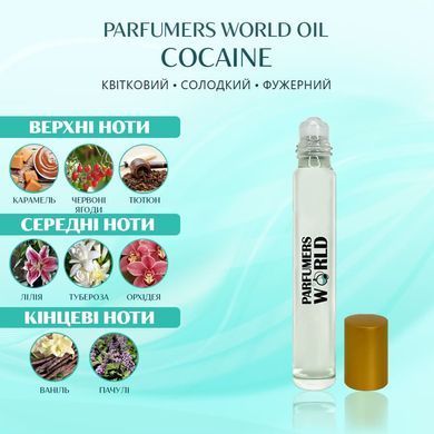 Масляні парфуми Parfumers World Oil COCAINE Унісекс 10 ml