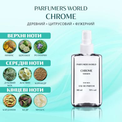 Духи Parfumers World Chrome Мужские 110 ml