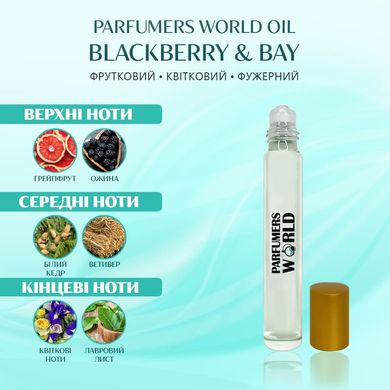 Масляні парфуми Parfumers World Oil BLACKBERRY & BAY Жіночі 10 ml