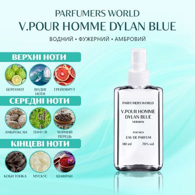 Парфуми Parfumers World V.Pour Homme Dylan Blue Чоловічі 110 ml
