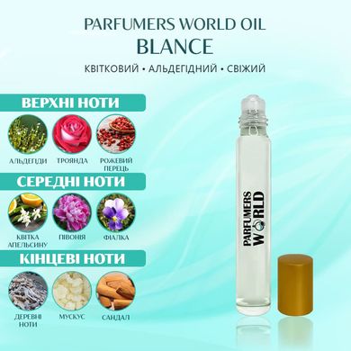 Масляные духи Parfumers World Oil BLANCE Женские 10 ml