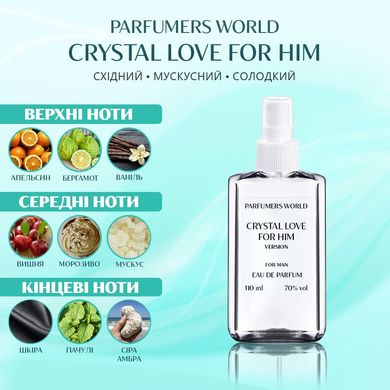 Духи Parfumers World Crystal Love for Him Мужские 110 ml