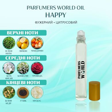 Масляні парфуми Parfumers World Oil HAPPY Чоловічі 10 ml