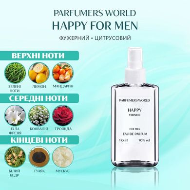 Духи Parfumers World Happy For Men Мужские 110 ml