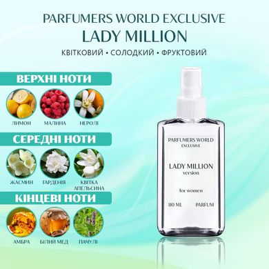 Духи PARFUMERS WORLD Exclusive Lady Million Женские 110 ml